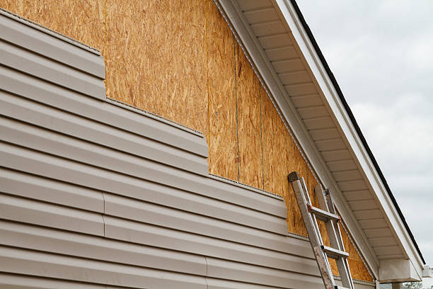 Professional Storm Damage Siding Repair technician working in Shawboro, NC